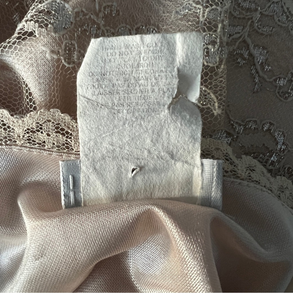 Guess Vintage Y2K Sheer Metallic Mesh Lace Embroidered Slip Dress - Picture 13 of 13